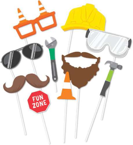 Construction Zone Photo Props